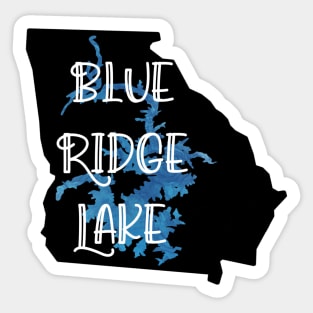 Blue Ridge Lake Over Georgia Sticker